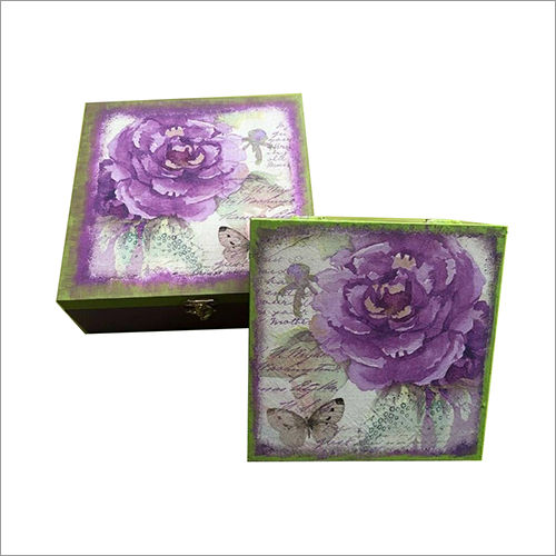 Square Decoupage Box