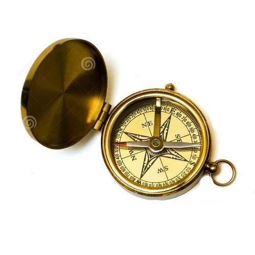 Nautical Antique Brass Compass