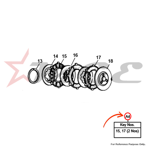 Two Wheeler Parts Clutch Friction Plate Kit