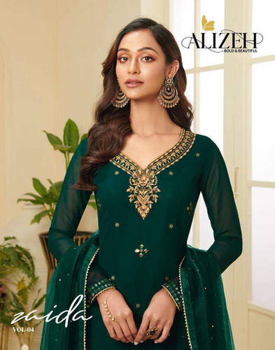 Georgette Sharara Style Salwar Kameez