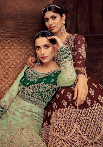 Net With Embroidery Festivel Wear Suits