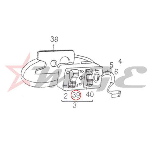 Two Wheeler Parts Vespa Px Lml High Low On And Off Switch