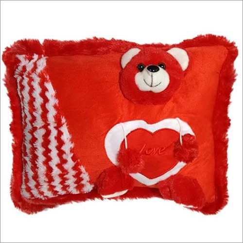 Cotton Fabric Teddy Cushion