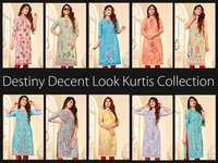 Premium Baby Cleves Digital Radiants Print Straight Cut Kurtis