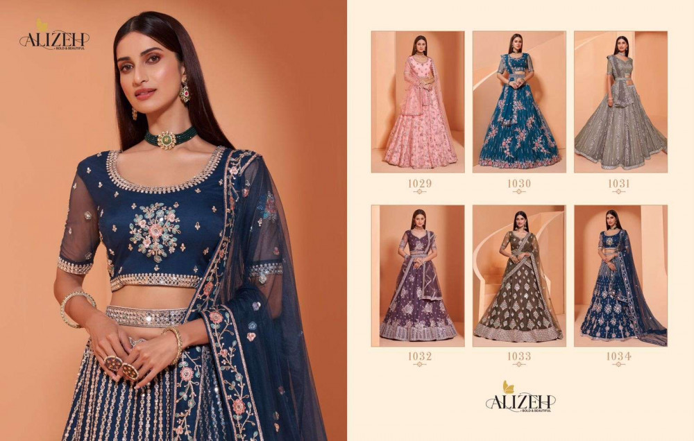 Net Fabric Beautifully Crafted Work Lehenga Choli