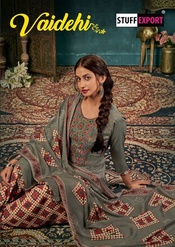 ST Vaidehi Pashmina Winter Salwar Suits By EXIM CONNECT INC