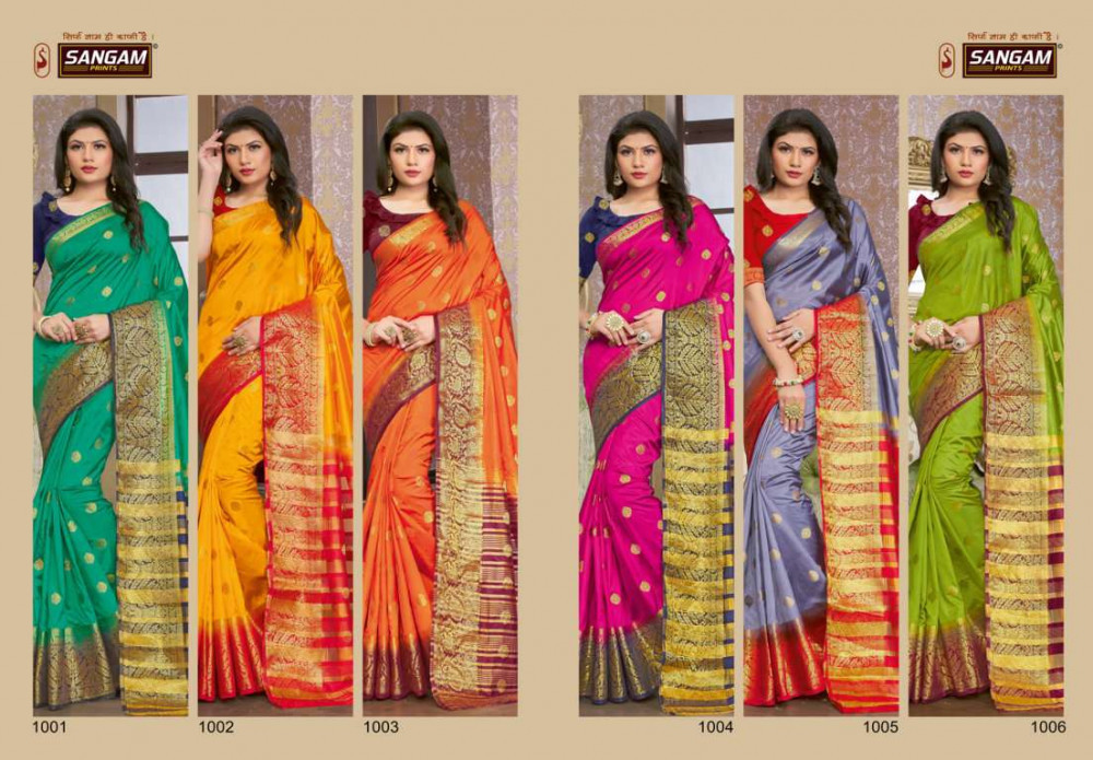 Sangam Prints Saanvi Waving Silk Saree