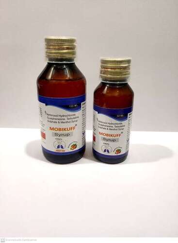 Ambroxol Hydrochloride Guaiphenesin Terbutaline Sulphate And Menthol Syrup MOBIKUFF