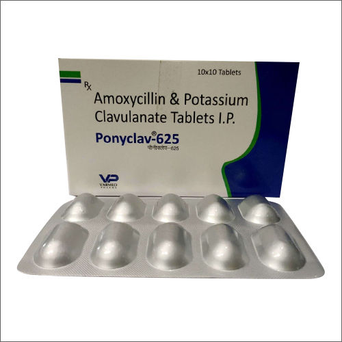 Amoxycillin And Potassium Clavulanate Tablets IP PONYCLAV 625