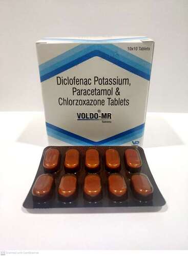 Diclofenac Potassium Paracetamol  Chlorzoxazone Tablets VOLDO-MR