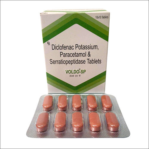 Diclofenac Potassium Paracetamol And Serratiopeptidase Tablets VOLDO-SP