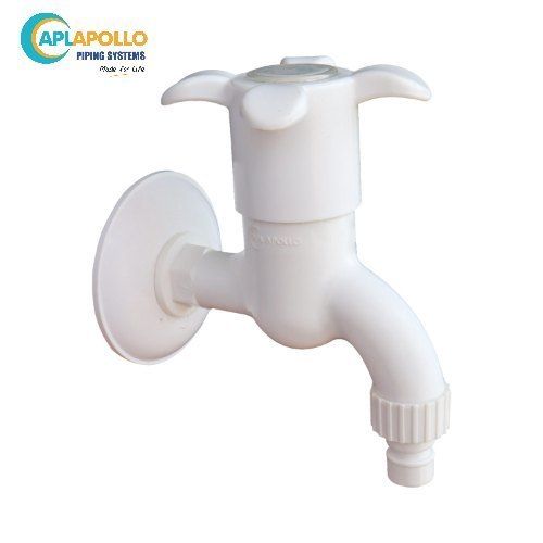 White Apollo Bloom Garden Tap With Flange