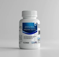 Vitamin D3 400 IU and 55 mcg Vitamin K2 Capsules