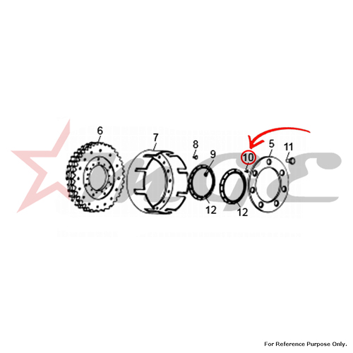 Rivets, Ball Cage For Royal Enfield - Reference Part Number - #111137/D