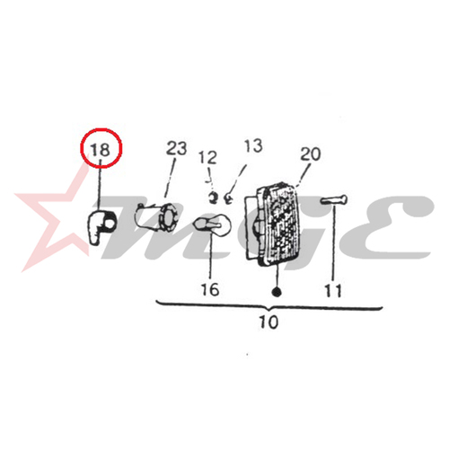 Vespa PX LML Star NV - Insulating Cap - Reference Part Number - #C-4707861