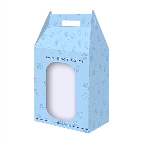 Kraft Paper Cookie Packaging Box With Handle