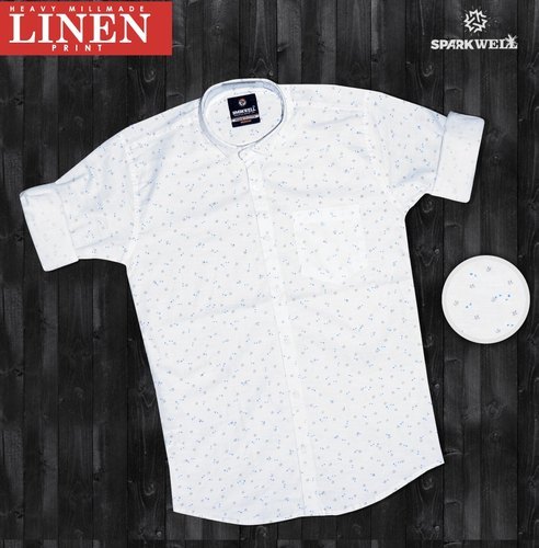 White Dot Printed Shirt