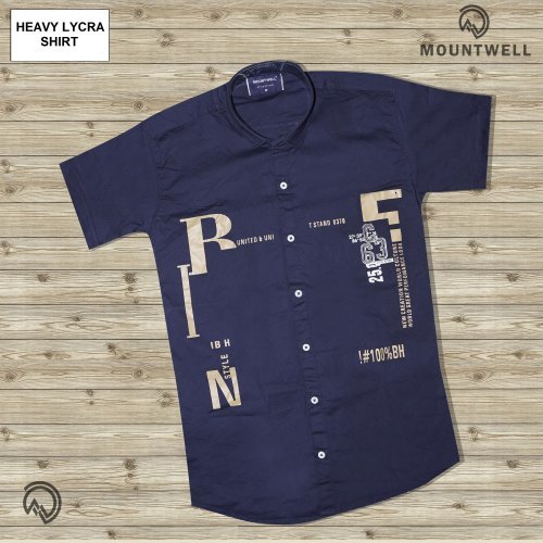 Men S Half Sleeve Printed Shirt By MOUNTWELL RETAIL INDIA LLP