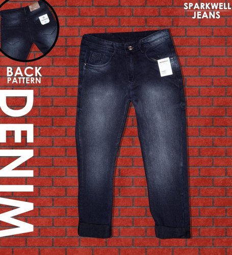 Men Denim Black Jeans D.no 44287