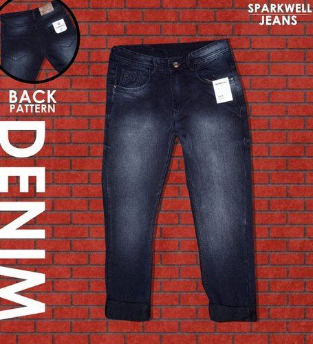 Men Denim Black Jeans D.no 44287