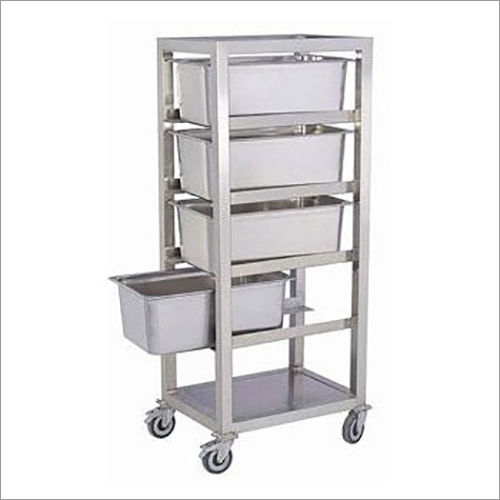 Stainless Steel GN Pan Trolley 