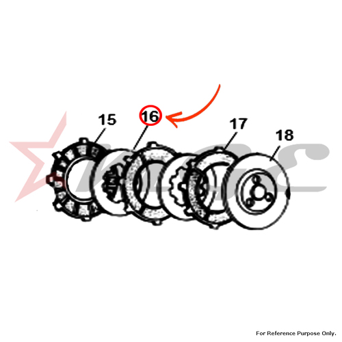 Steel, Plain Plate For Royal Enfield - Reference Part Number - #144460/1