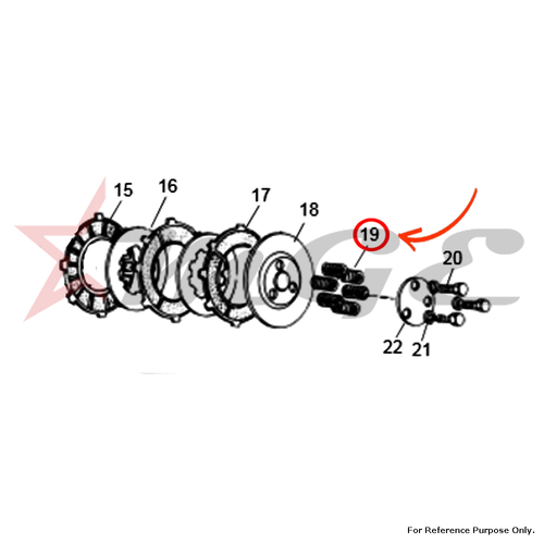 Spring (Endurance) White For Royal Enfield - Reference Part Number - #146345/B
