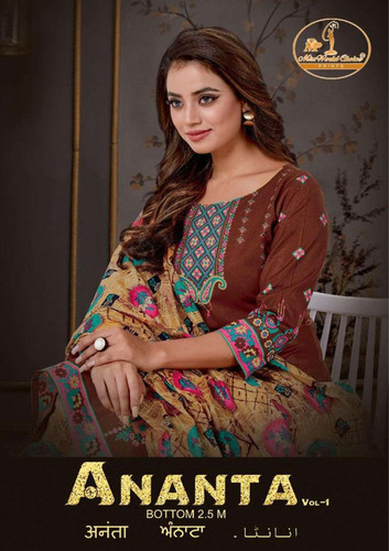 Miss World Choice Ananta Printed Cotton Dress Material