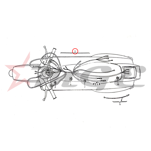 Vespa PX LML Star NV - Main Wiring Harness - Reference Part Number - #C-1712614/C-1712688