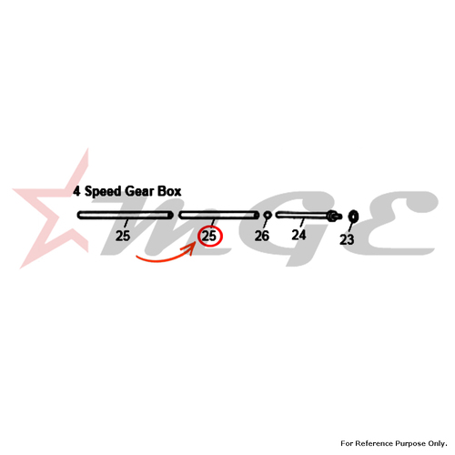 Clutch Rod AVL For Royal Enfield - Reference Part Number - #550055/G