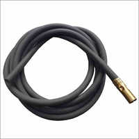 Burner Ignition Cable - Rubber Material, 5 Meter Length , Black Color For Industrial Use