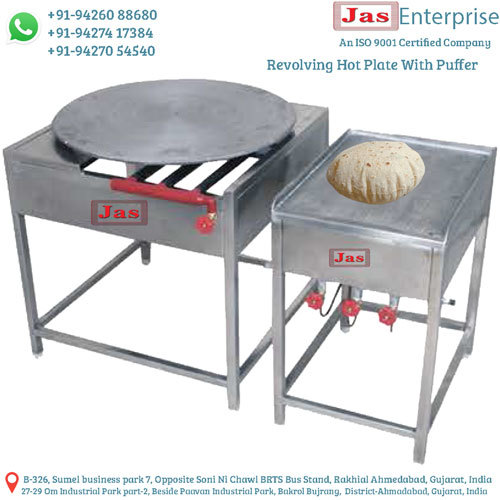 Revolving Chapati Plate With Puffer