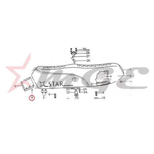Vespa PX LML Star NV - Plain Washer - Reference Part Number - #PRS4-1336