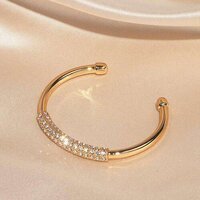 Diamond Bangles In Lab Grown Diamond 10k Yellow Gold 1 Ct Diamond Clarity: Si2