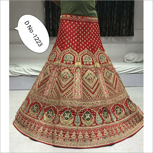 Semi-Stitched Bridal Lehenga