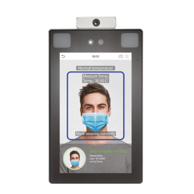 Black & Grey Biometric Machine With Thermal Scanner