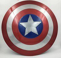 Captain America Shield 24 Inch Mild Steel Captain America Round Shield Leather Grip Wall Decor Shield Gift Item