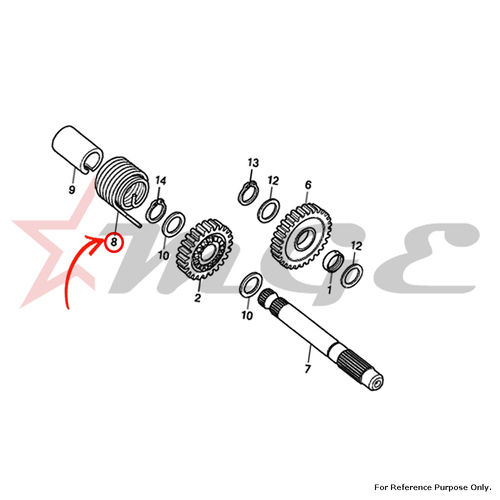 Two Wheeler Parts Spring Kick Return