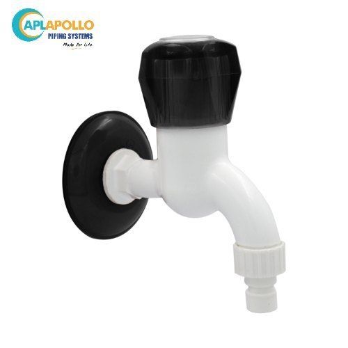 White-Black Apollo Spark Garden Tap With Flange