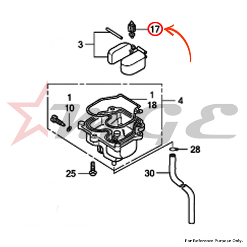Valve Comp., Float For Honda CBF125 - Reference Part Number - #16155-KFR-701