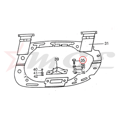 Two Wheeler Parts Bolt For Hinge Mounting Fuel Tank