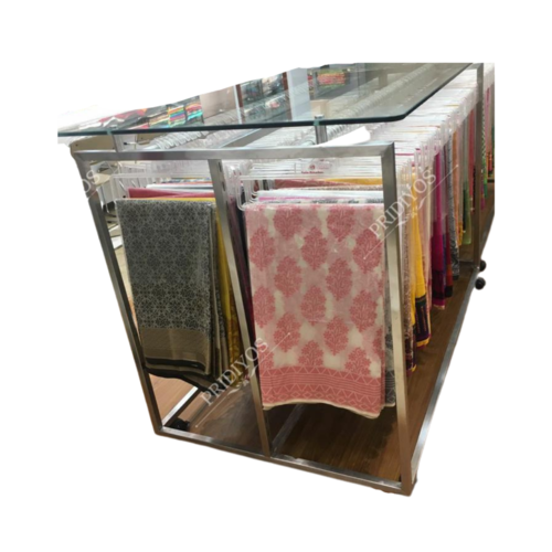 SS202 Saree Display Rack, For Commercial