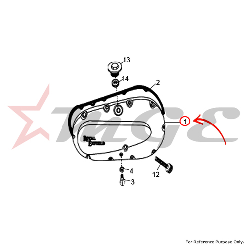 Chaincase Outer For Royal Enfield - Reference Part Number - #144864/H