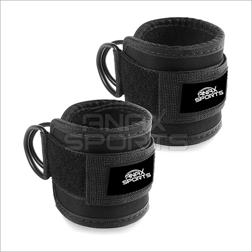 Gym Weight lifting ankle straps Adjustable Ankle Pulling Straps Fitness D-ring Ankle Strap By ANAX SPORTS