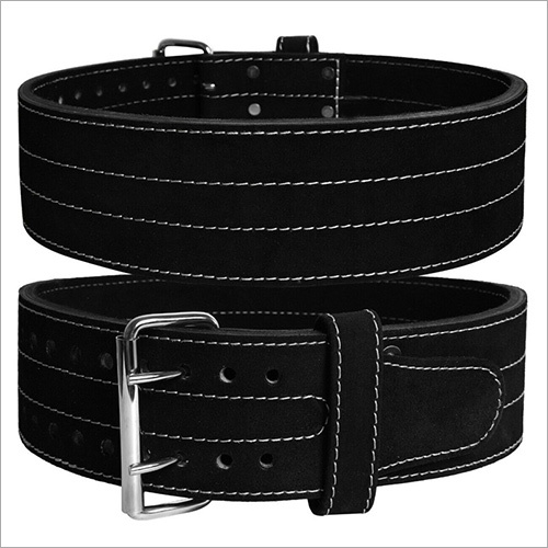 Leather Single Prong Power Belt 4 Inches Wide 10 mm Thick Gym Training Belt