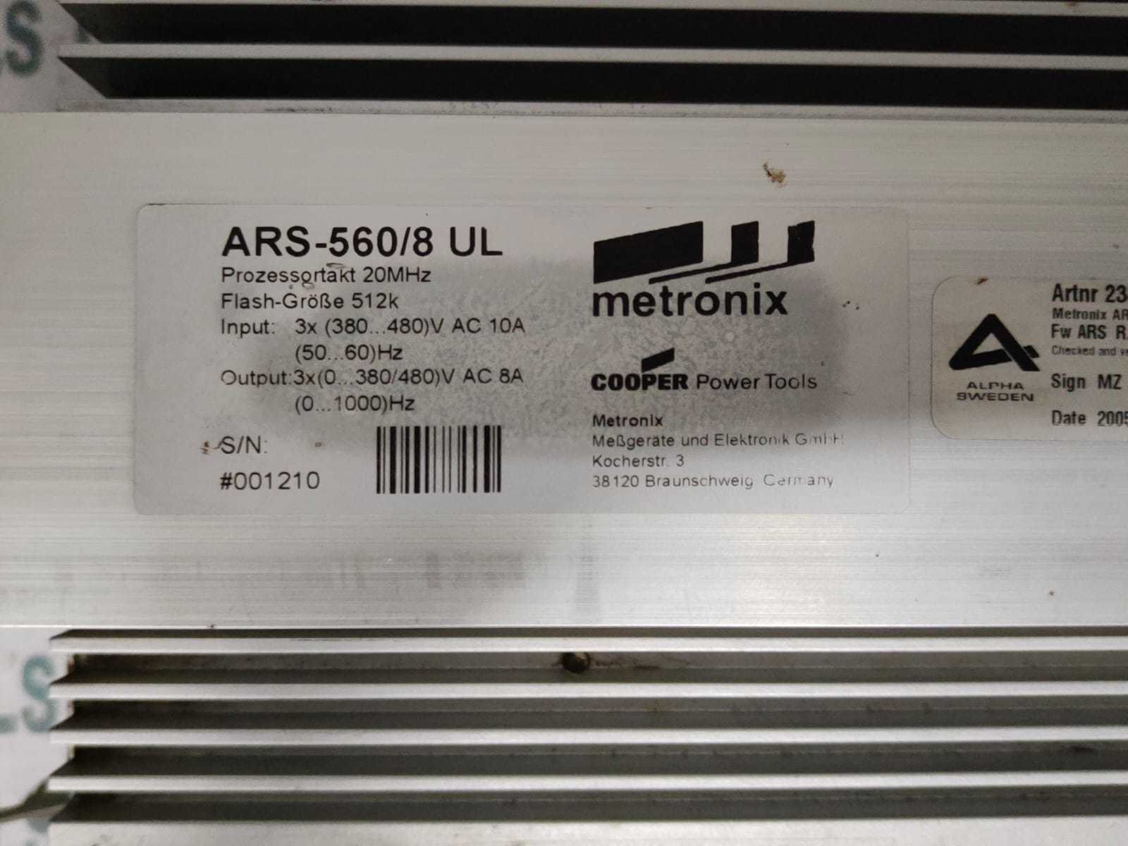 METRONIX ARS-560 UL Servo Drive