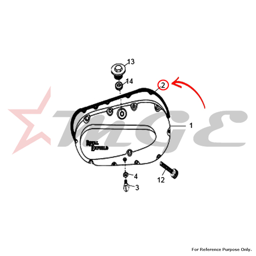 Gasket (Electra 2004) For Royal Enfield - Reference Part Number - #502009/A