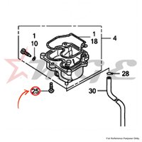 Screw, Pan, 4x12 For Honda CBF125 - Reference Part Number - #93500-04012-1H, #93500-04012-0H