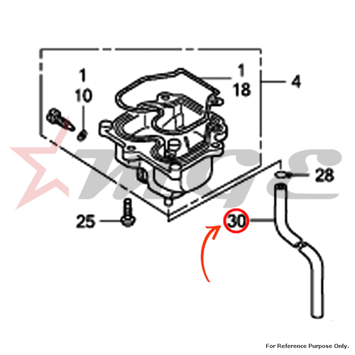 Tube, 4.5x440 For Honda CBF125 - Reference Part Number - #95005-45440-50, #95005-45450-50