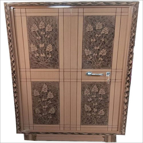 Brown Double Door Iron Almirah